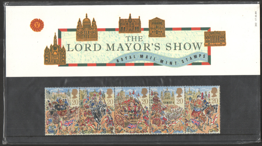 (image for) 1989 Lord Mayor's Show Royal Mail Presentation Pack 202
